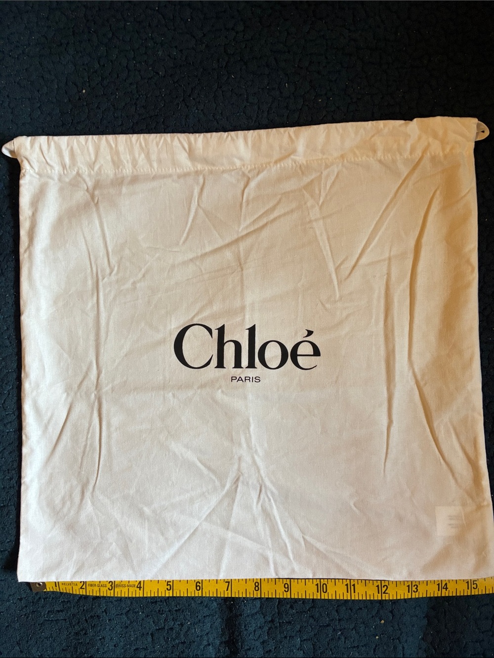 Chloé Cream Logo Dust Bag